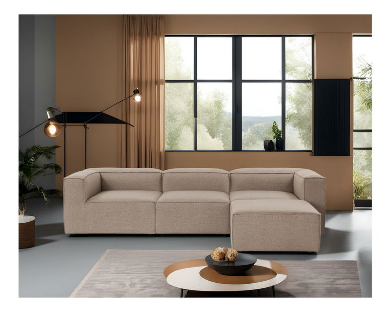 Rohová sedačka Forewona (hnědá)