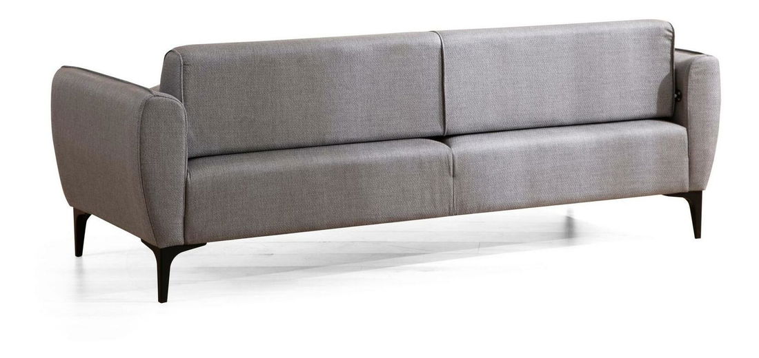 Pohovka trojsedačka Belasemma (šedá + černá)