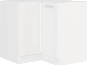 Rohová dolní kuchyňská skříňka Edris 89 x 89 DN 1F BB (bilá)