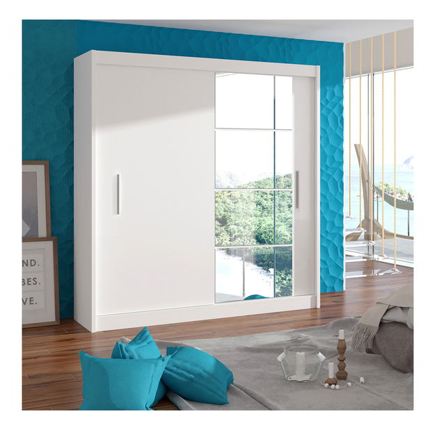 Šatní skříň Layla (bílá)