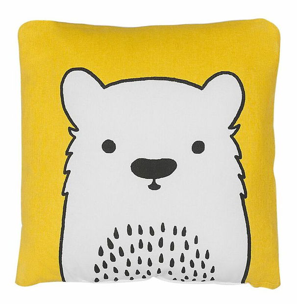 Sada 2 ozdobných polštářů 45 x 45 cm Warza (žlutá)