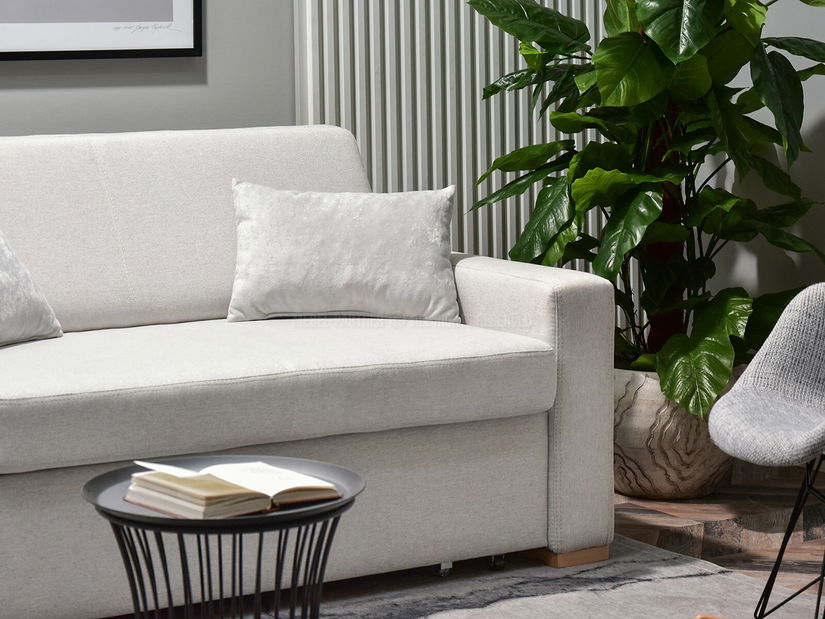 Pohovka dvousedačka Modernos (popelavá + buk)