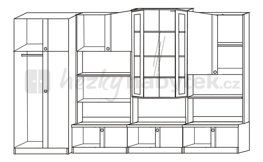 Obývací stěna OSKAR II