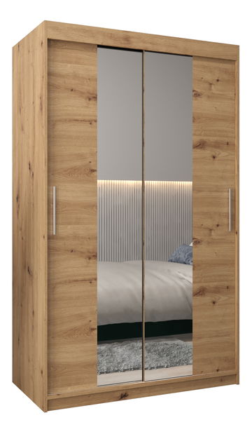 Šatní skříň 120 cm Toki 1 (Dub artisan + Dub artisan)