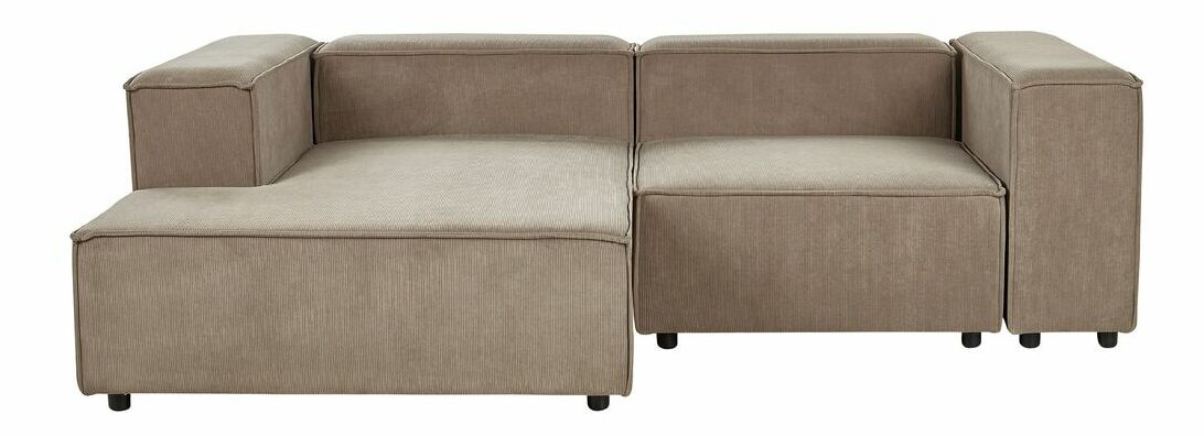 Rohová sedací souprava Afrika (hnědá) (P)