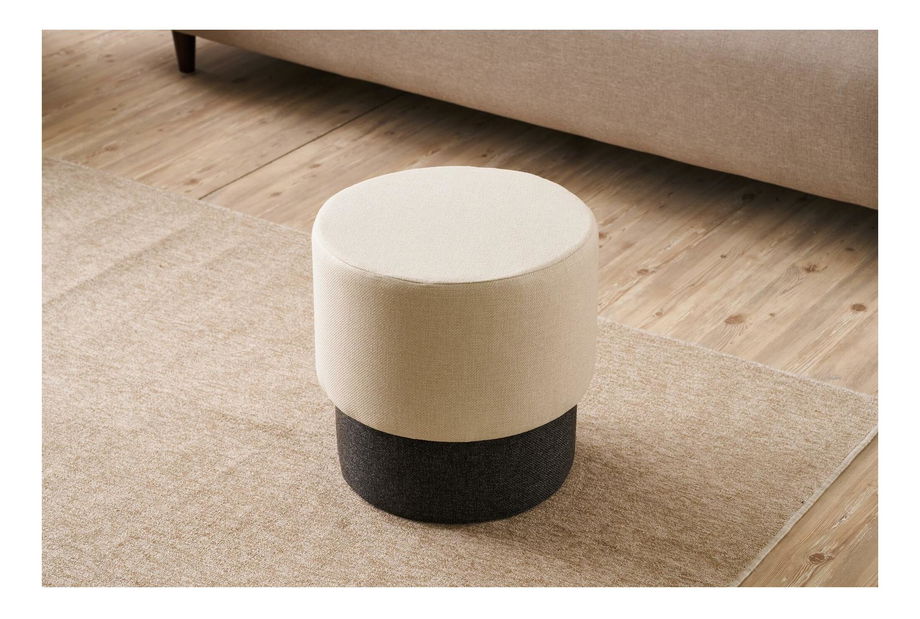 Taburetka Patarazzo (krémová + tmavě šedá)