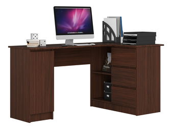 Rohový PC stolek Bevin (wenge) (P)