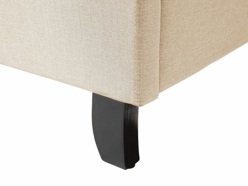 Manželská postel 140 cm BORD (s roštem) (béžová)