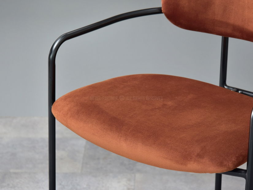 Židle Viola (měděná + černá)