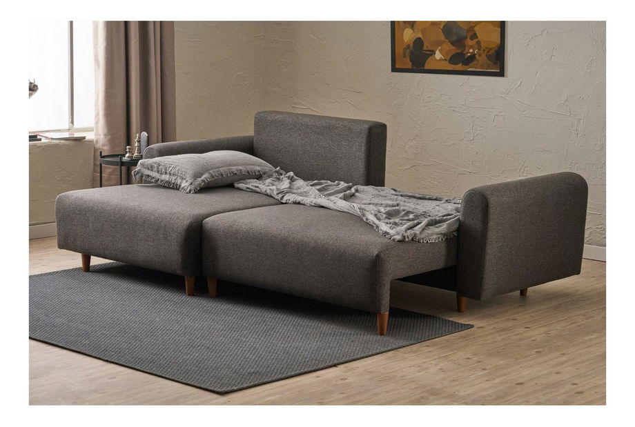 Rohová sedací souprava Minty (L) (antracit)