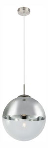 Závěsné svítidlo Varus 15853 (moderní/designové) (nikl + průhledná)