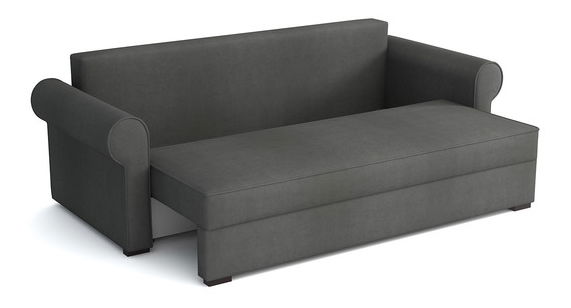 Rozkládací pohovka Mosuria (tmavě šedá) (s úl. prostorem) *bazar