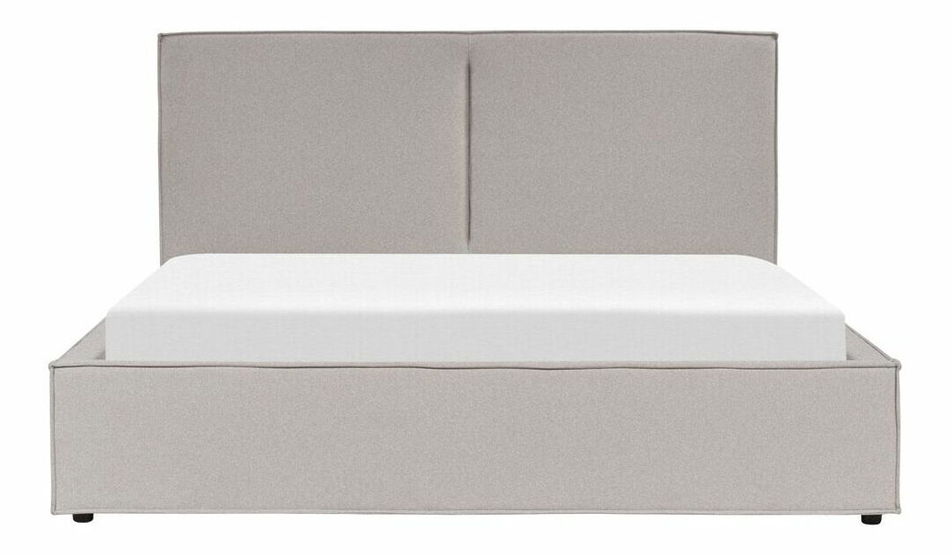 Manželská postel 180 cm Moiza (šedá)