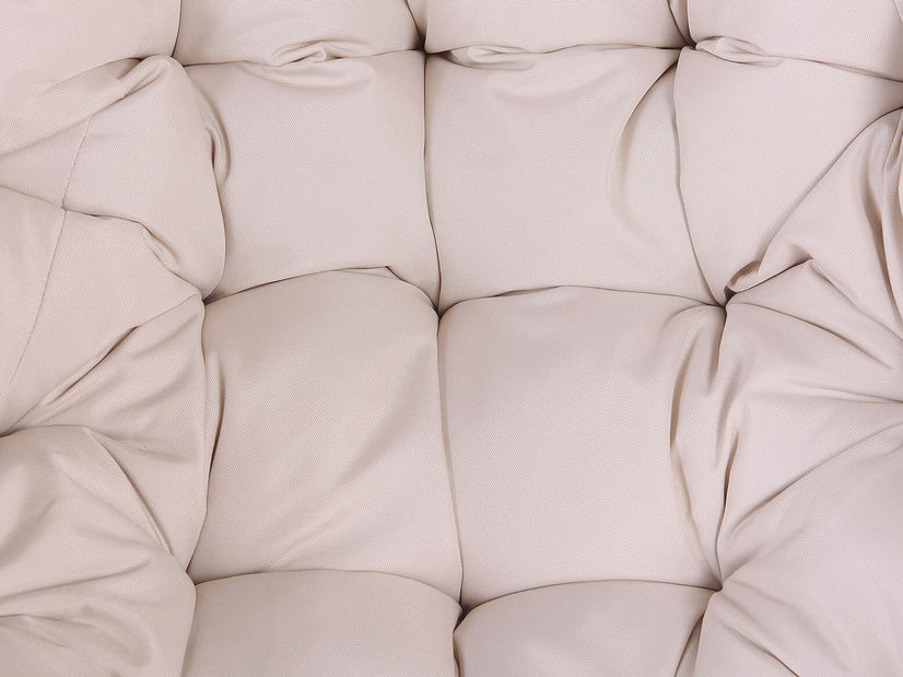 Závěsné křeslo se stojanem ASIS (polyratan) (béžová)