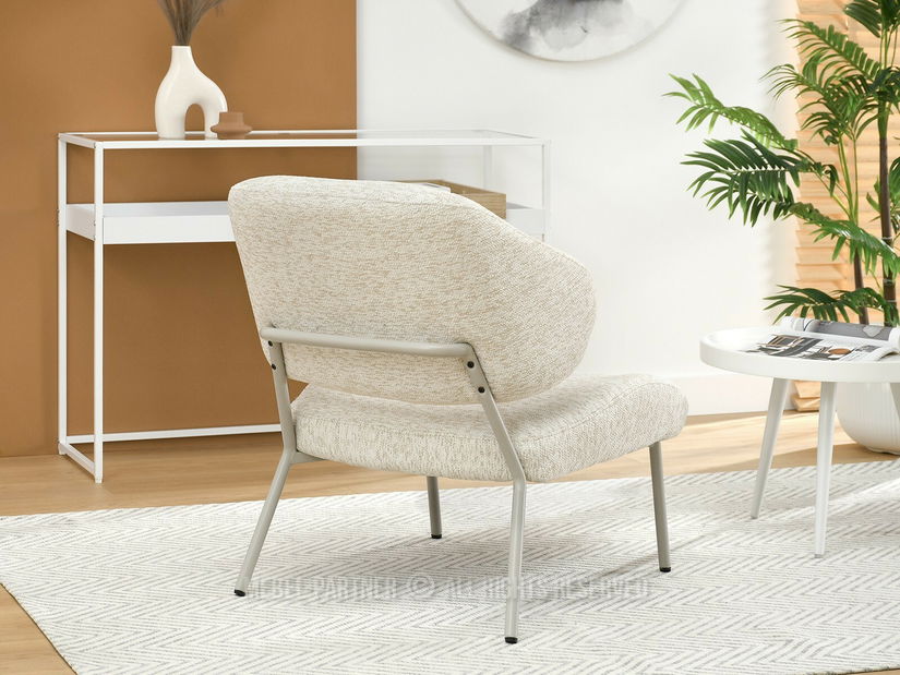 Křeslo Estrida F (krémová + šedá)