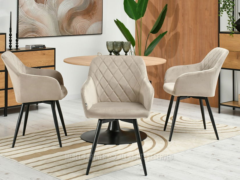 Židle Logie (béžová + černá)