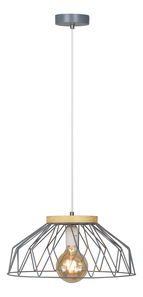 Visící lampa Tarok (šedá + přírodní)