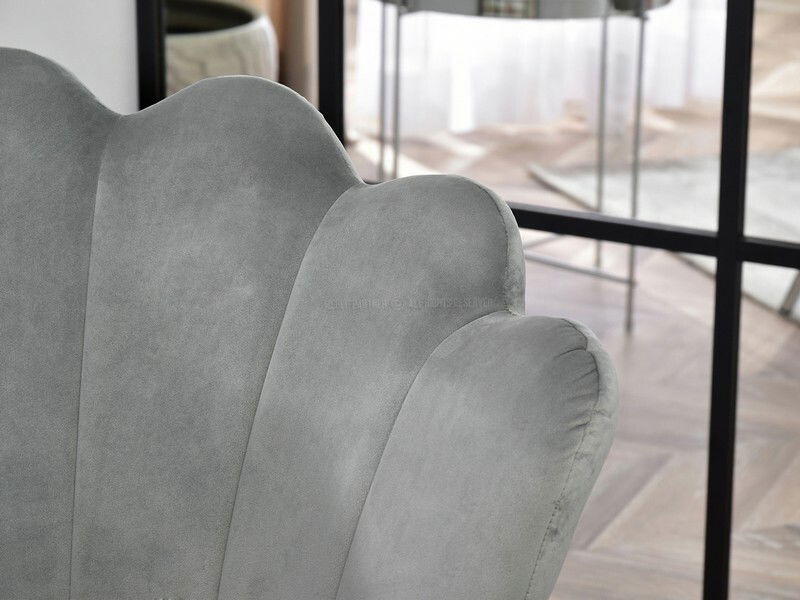 Křeslo Lasair (šedá + černá)