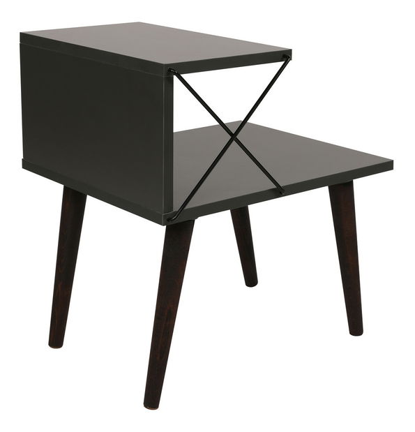 Noční stolek Crossline (antracit)