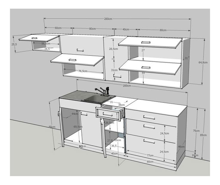 Kuchyně Igo New B 260 cm