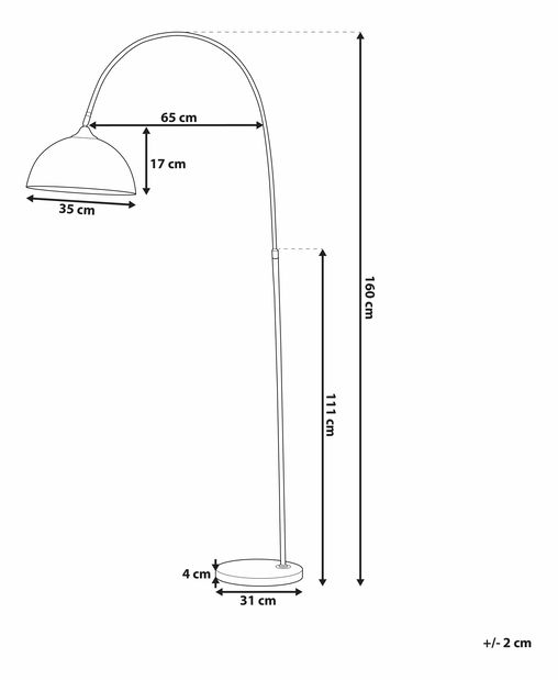 Stojanové svítidlo Calvia (měděná)