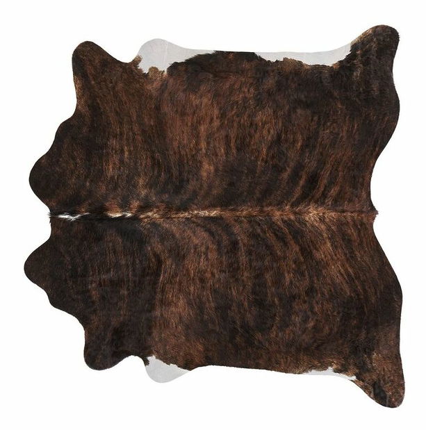 Koberec z hovězí kůže 3-4 m² Nasku (tmavě hnědá)