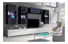 Obývací stěna Calabria C5 (Černý lesk + bílý lesk) (bez osvětlení)