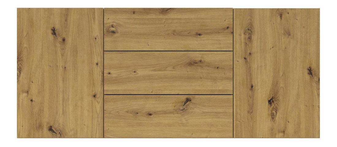 Komoda Avernic Typ 26 (černá + dub artisan)