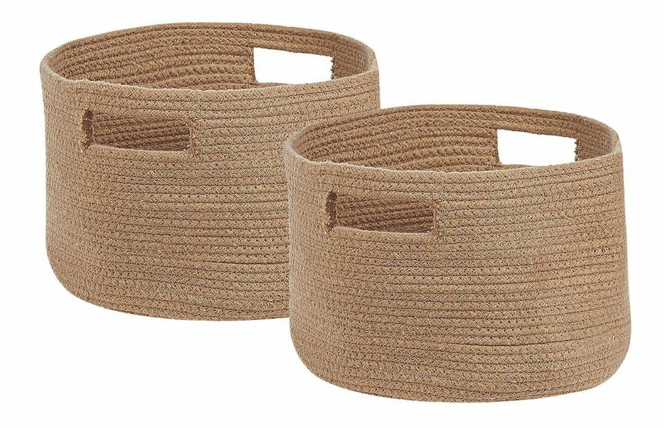 Set 2 ks úložných košů Chiza (béžová)