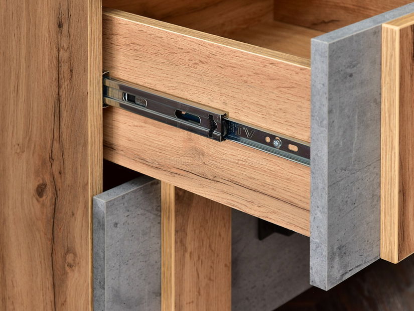 Obývací stěna Subrayado 03 (dub + černá)