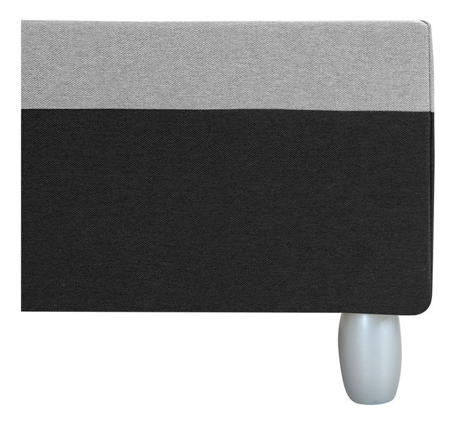 Jednolůžková postel 85 cm Sodak (černá + šedá) (s úl. prostorem)