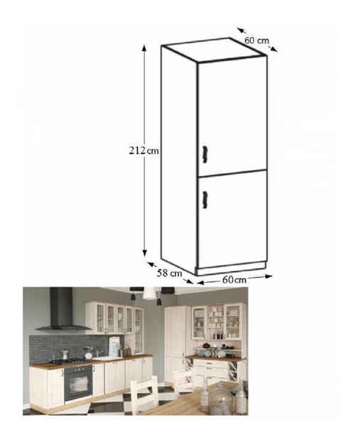 Potravinová kuchyňská skříň Regnar D60R