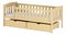 Dětská postel 90 cm Gussie (s roštem a úl. prostorem) (borovice)