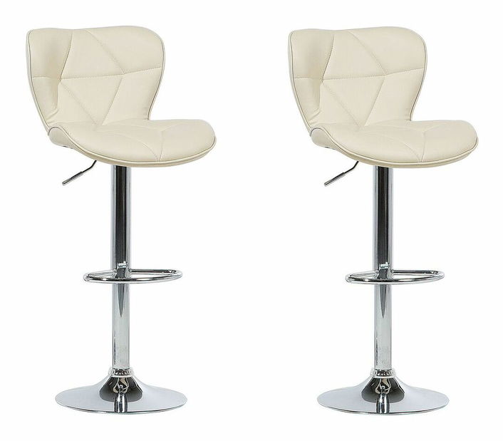 Set 2 ks. barových židlí VILLE (béžová)