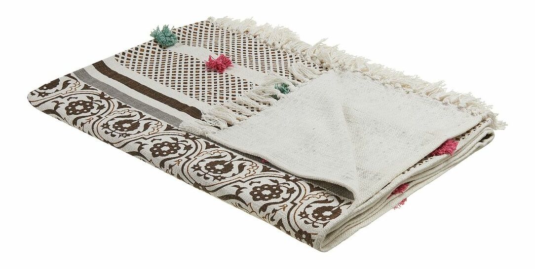 Deka 130 x 180 cm Chiza (hnědá)