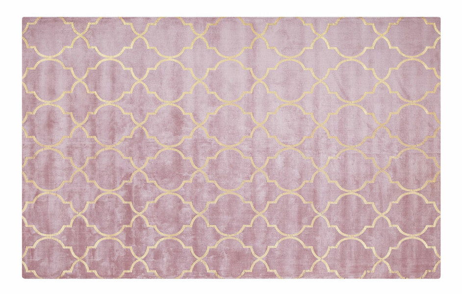 Koberec 140x200 cm YOLK (látka) (růžová)