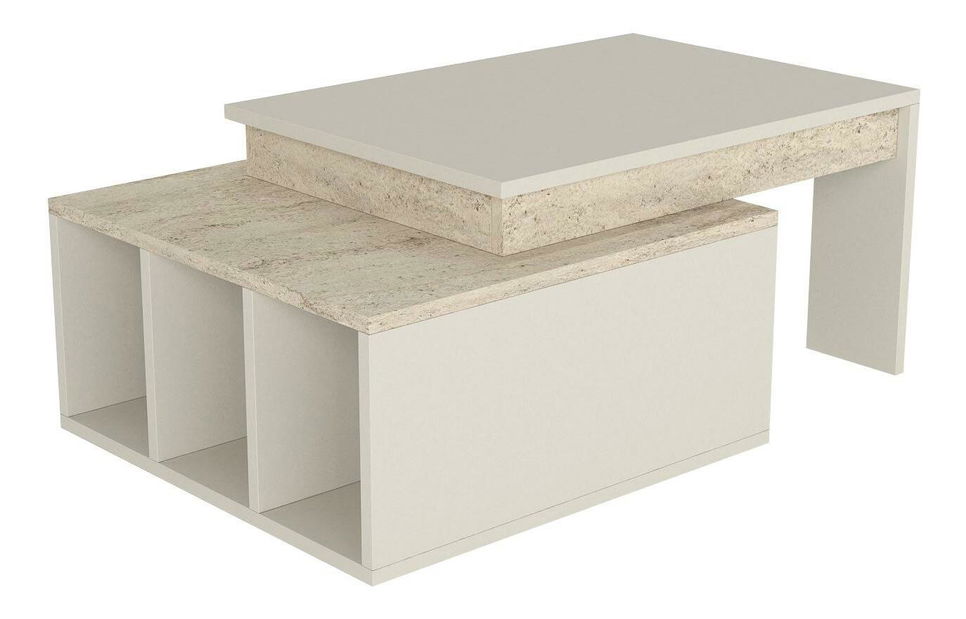 Konferenční stolek Kolorado (travertin + písková)