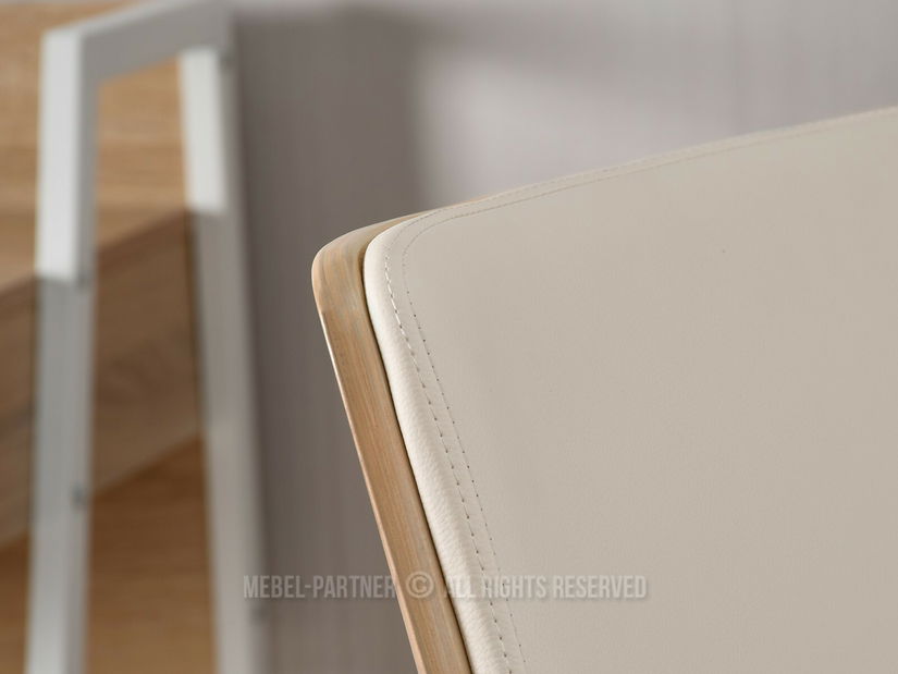 Židle Oscaro (krémová + chromová)