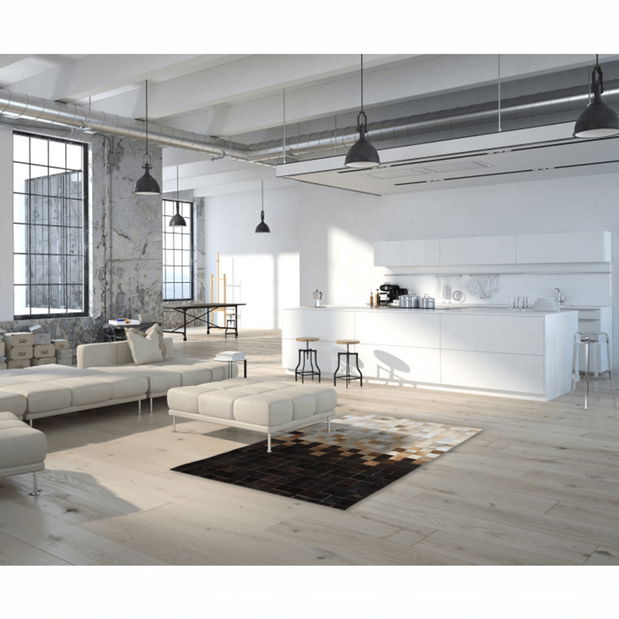 Luxusní kožený koberec 170x240 cm Koza typ 7