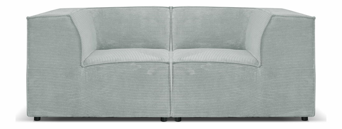 Pohovka dvojsedačka Cuboid R (sivá)