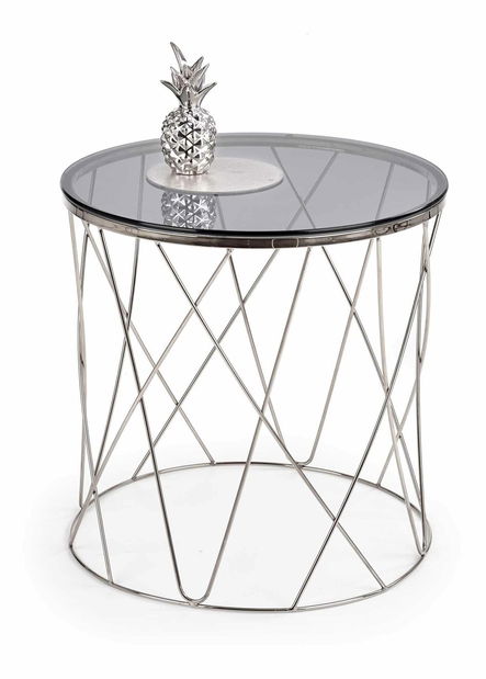 Konferenční stolek Sebrina (stříbrná)