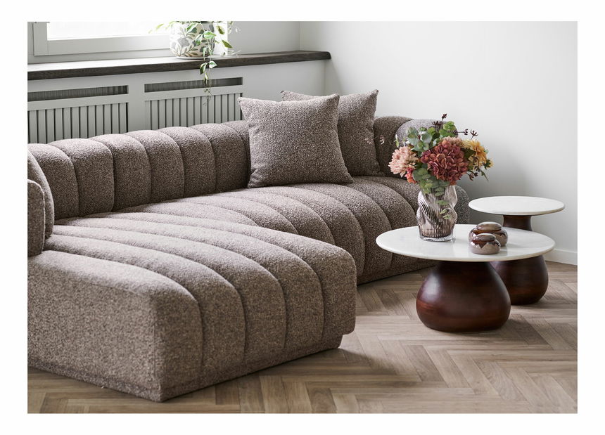 Rohová sedací souprava (L) Aeaveta 2 (hnědá)