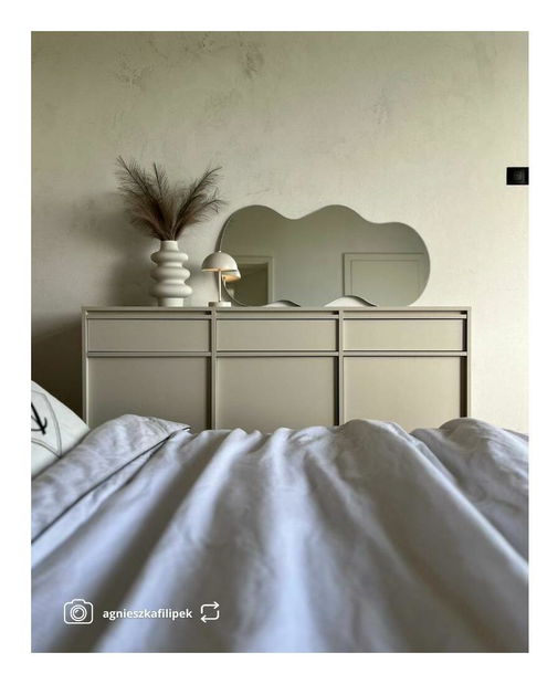 Komoda Evane E10 (šedá + černá)