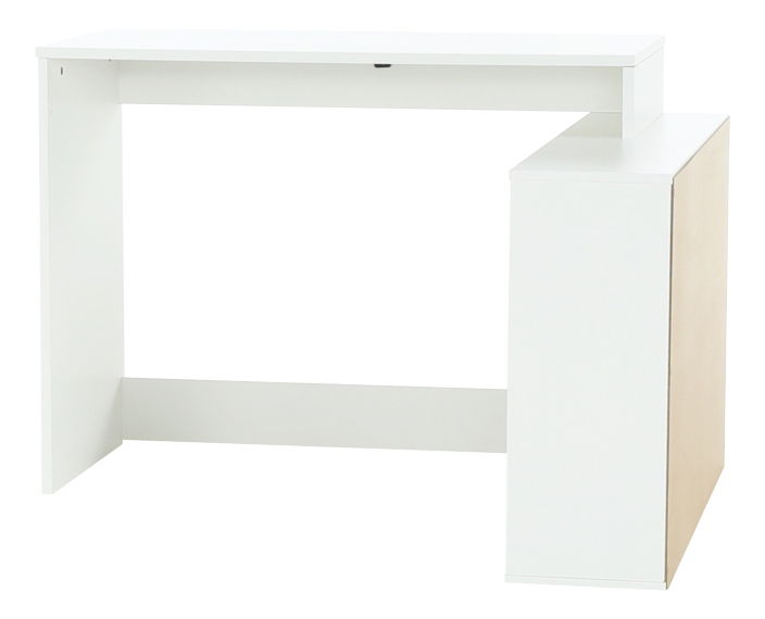 Rohový PC stolek Geles bílá
