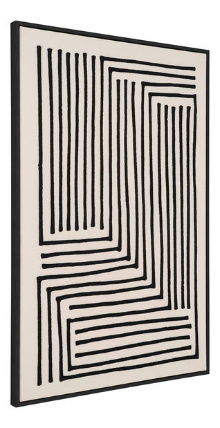 Obraz na plátně Lilena 1 (černá + béžová)