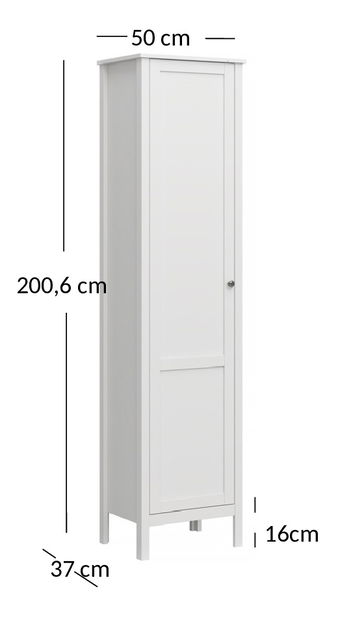 Regál Olna 1D (bílá)