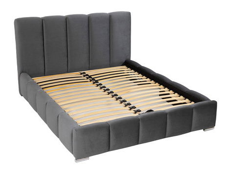 Manželská postel 160 cm Leskana (černá) (s roštem) (s úl. prostorem)