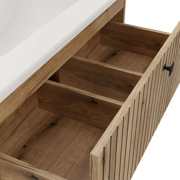 Skříňka pod umyvadlo Terca 1 80 (dub evoke) (s umyvadlem)