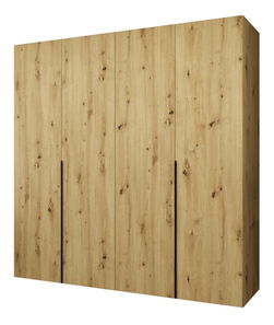 Šatní skříň 200 cm Alice 1 (dub artisan + černá)