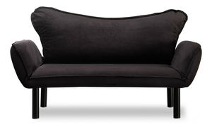 Rozkládací pohovka dvojsed Chatty (černá)